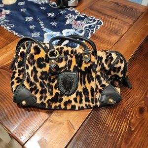 Juicy Coutour leopard print purse